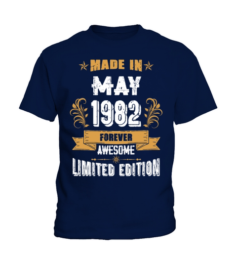May 1982 Vintage Birthday Present Kids T-Shirt
