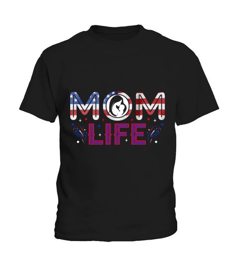 Mom Life 4th July Graphic Kids T-Shirt
