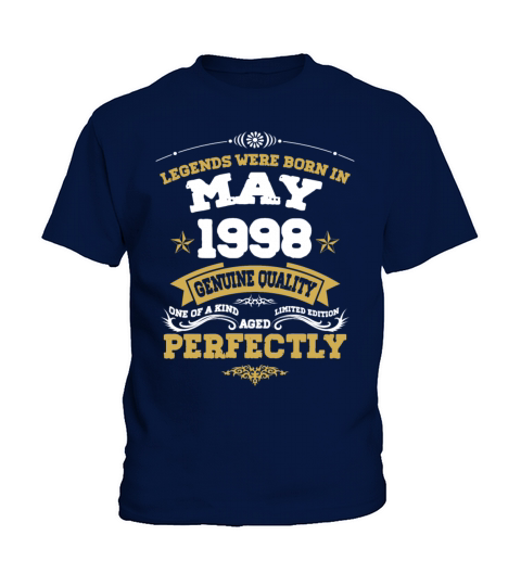 Vintage Aged To Perfection May 1998 Kids T-Shirt