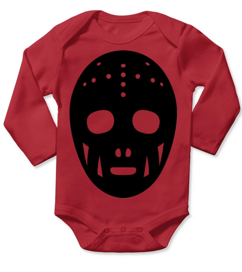 vintage hockey helmet 1930 Long Sleeve Baby One-Piece