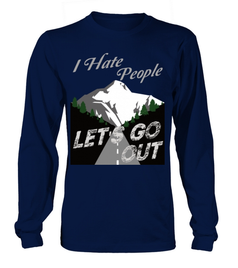 Camping Camper I Hate People Vintage Long sleeved Unisex