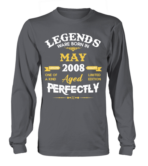Vintage Aged To Perfection May 2008 Long sleeved Unisex