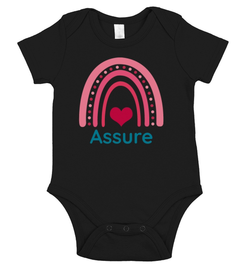 Assure Viva Magenta Boho Rainbow Short Sleeve Baby One-Piece