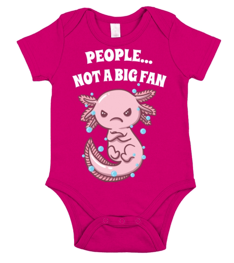 People Not a Big Fan Sarcastic Funny Sarcasm Humor Short Sleeve Baby One-Piece