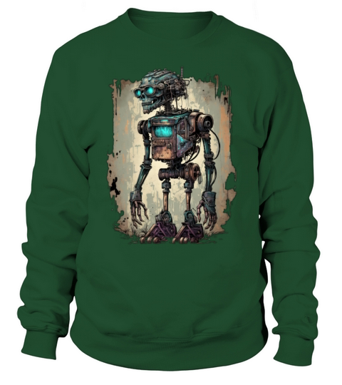 vintage robot Sweatshirt Unisex
