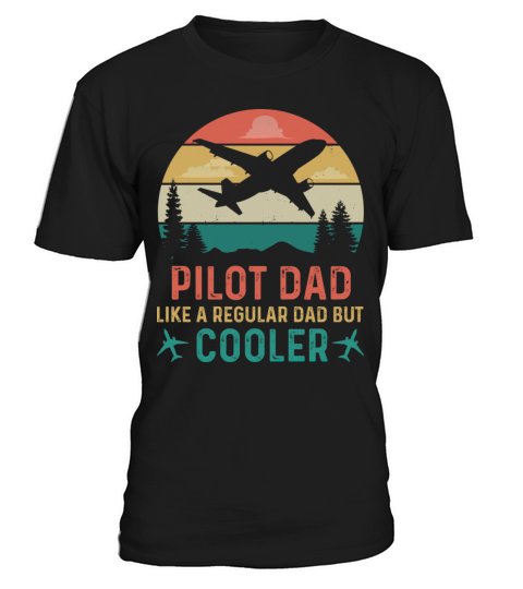 Pilot Dad Aviator Flying Airplane Retro Vintage T-Shirt Unisex