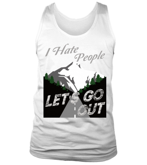 Camping Camper I Hate People Vintage Tank Top Unisex