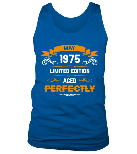 May 1975 Vintage Birthday Present Tank Top Unisex