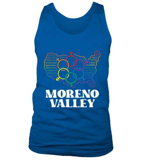 Moreno Valley Pride Flag Pride Month LGBTQ Flag Tank Top Unisex