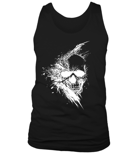Vintage Grinning Tattoo Skull Tank Top Unisex