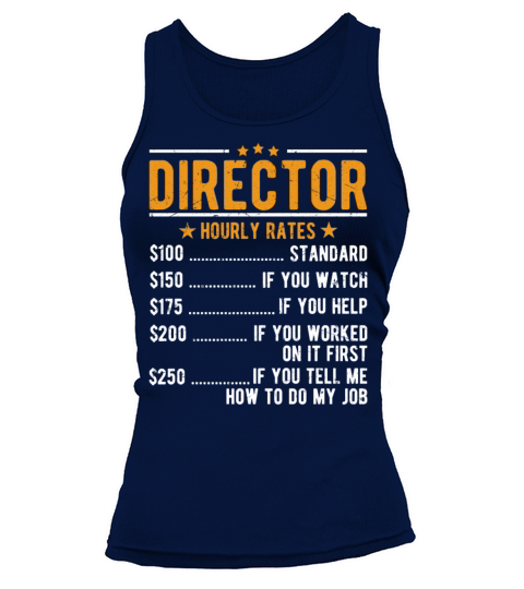 Director Hourly Rates Tank top Woman