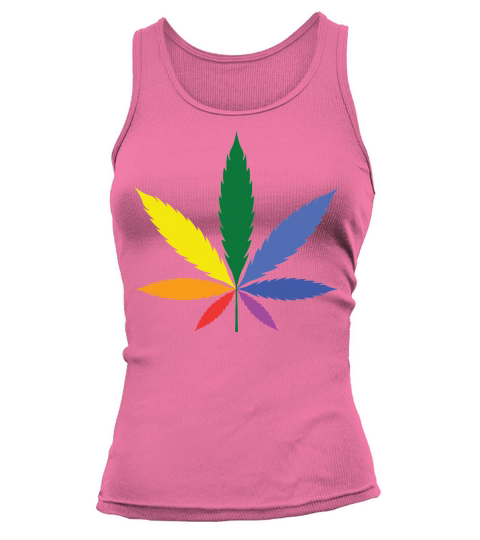 Gay Pride Raibow Marijuana LGBTQ Tank top Woman
