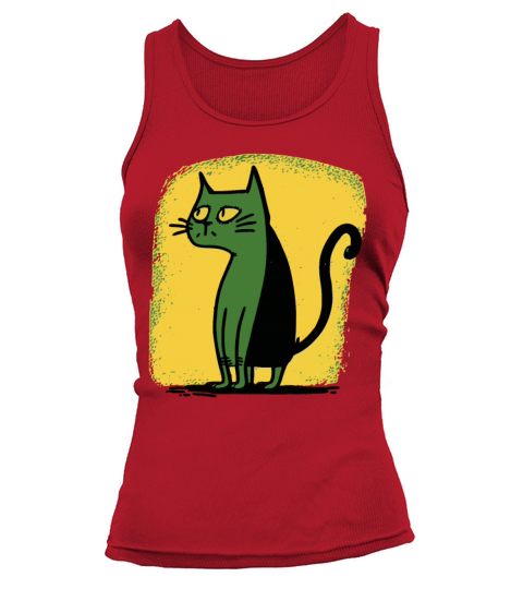 strange vintage cartoon cat Tank top Woman
