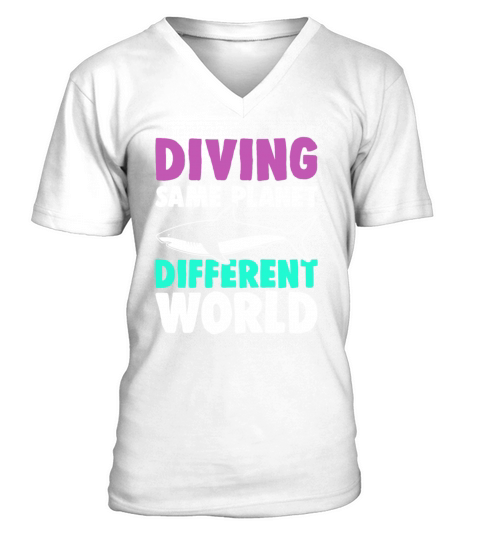 Diving Quote V-Neck T-shirt