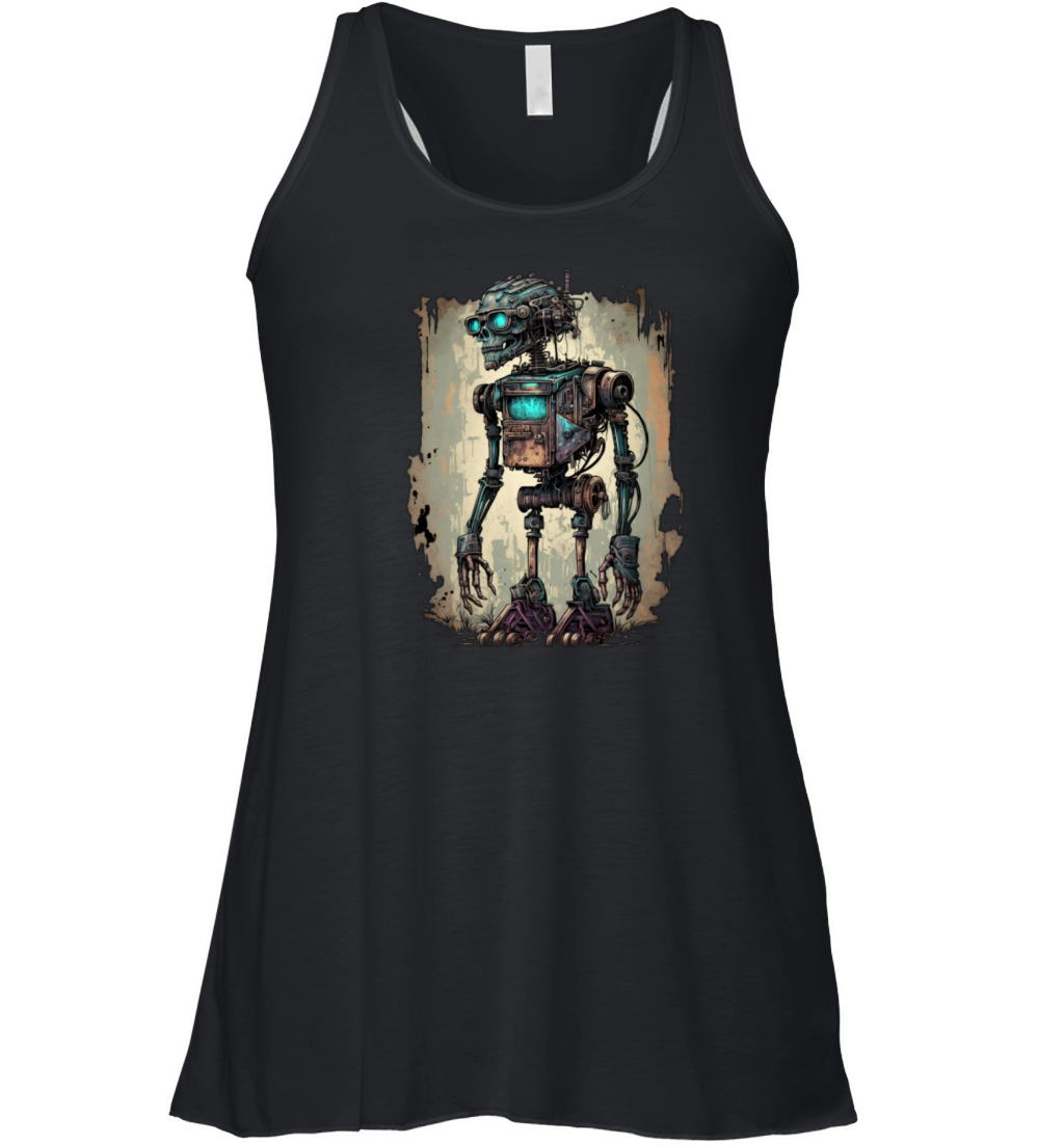 vintage robot Women's Flowy Tank Top