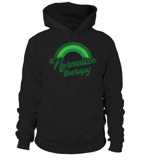 Rainbow Mental Health Normalize Therapy Hoodie Unisex