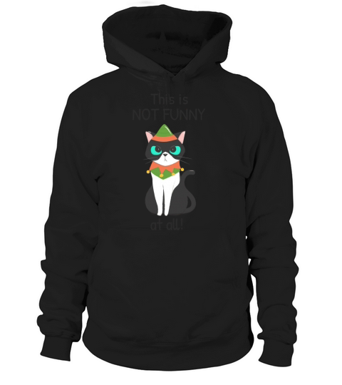 This Is Not Funny At All Funny Annoyed Cat Hoodie Unisex