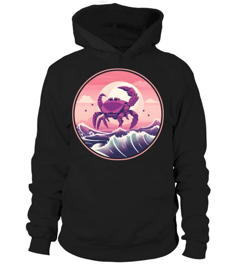 Vintage 80s 90s Nostalgic Crab Lovers Hoodie Unisex