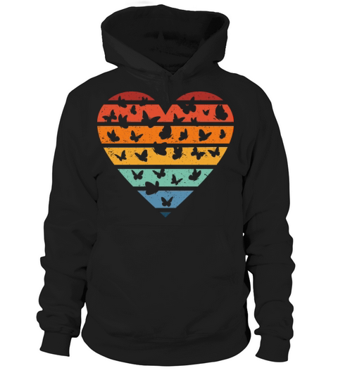 Vintage Butterfly Lover Women Girls Hoodie Unisex