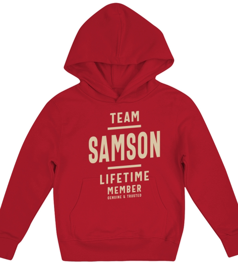 Team Samson Lifetime Member - Name Samson Kids Hoodie
