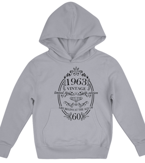 Vintage 1963 Birthday Sayings Kids Hoodie