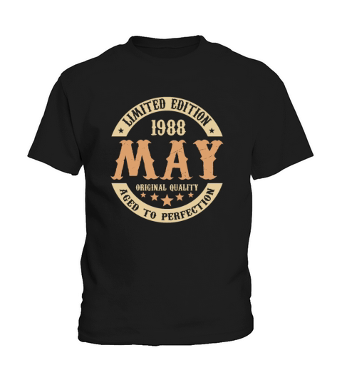 May 1988 Vintage Birthday Present Kids T-Shirt