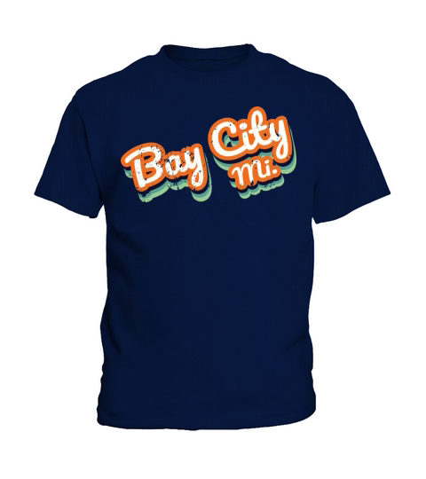 Retro Vintage Bay City Mi Kids T-Shirt