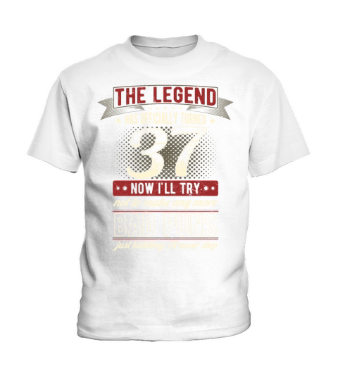 The Legend Officially 37 Years Old 37th Birthday Kids T-Shirt