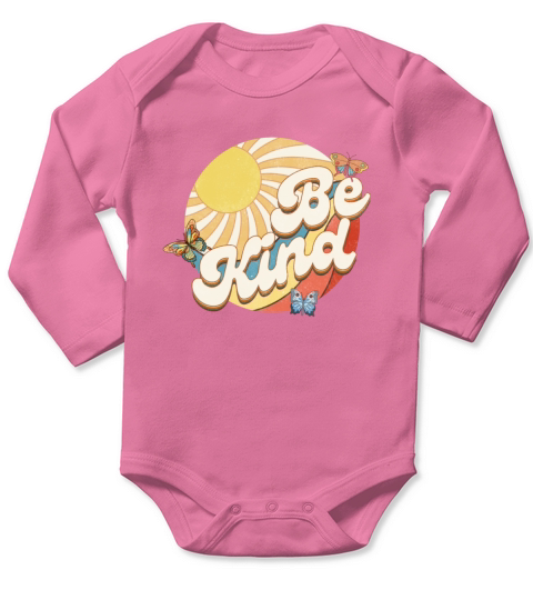Be kind Long Sleeve Baby One-Piece