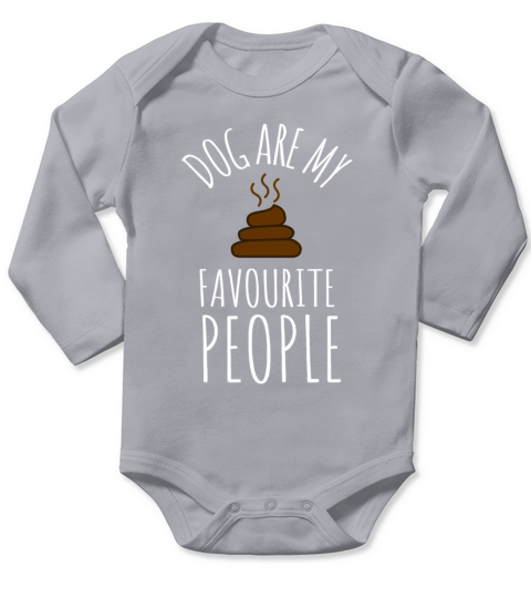 Dogs Are My Favorite People Long Sleeve Baby One-Piece