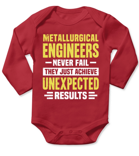Metallurgical Engineer Engineering Funny Design Ne Long Sleeve Baby One-Piece