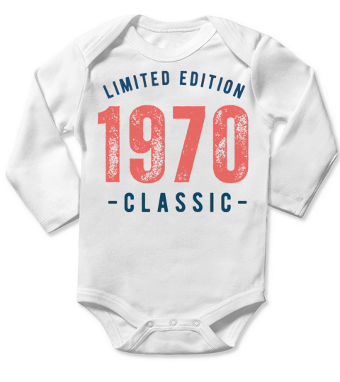 Red Navy Limited Birthday Year Vintage T Shirt 2 Long Sleeve Baby One-Piece