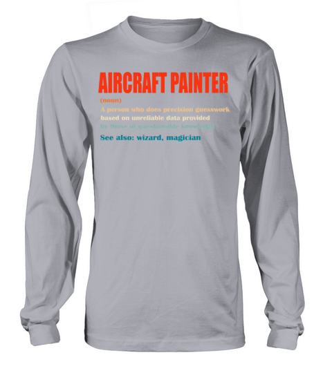 Aircraft Painter Vintage Definition Wizard Magicia Long sleeved Unisex