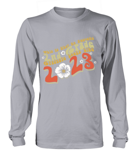 Awesome 2nd Grade Graduate Graduating 2023 Retro Long sleeved Unisex
