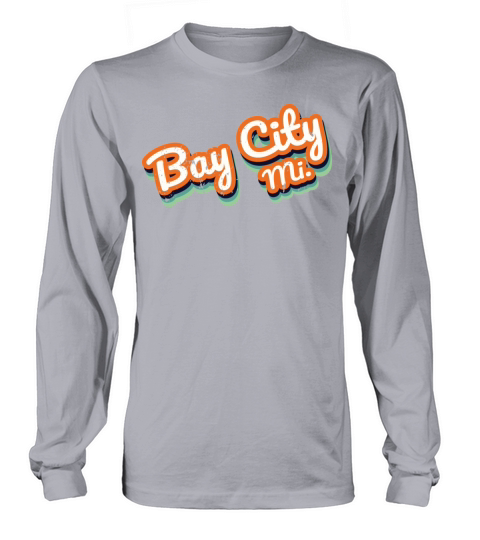 Retro Vintage Bay City Mi Long sleeved Unisex