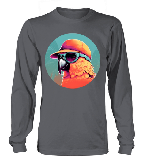 Vintage 80s 90s Nostalgic Parrot Lovers Long sleeved Unisex