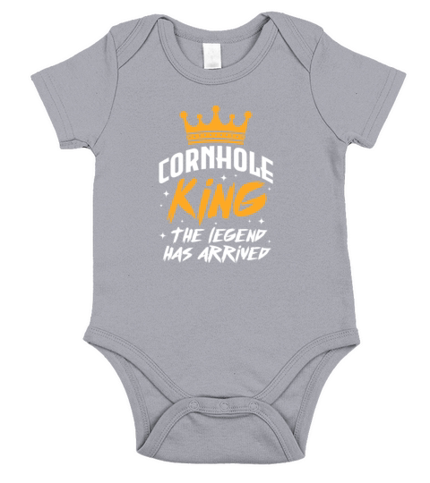 Cornhole King The Legend Has Arrived Short Sleeve Baby One-Piece