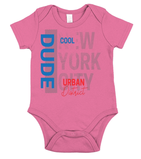 Dude Cool NYC Short Sleeve Baby One-Piece