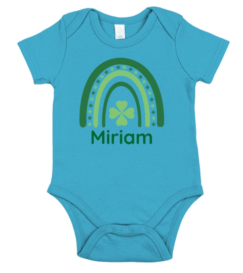 Miriam Clover Charm Boho Rainbow Short Sleeve Baby One-Piece