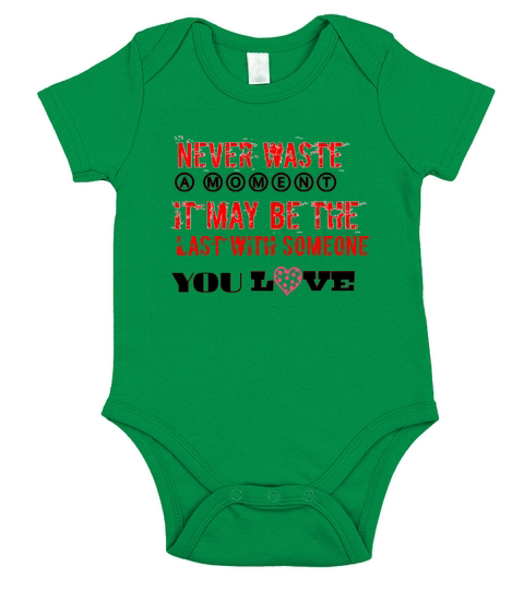 never wast time Short Sleeve Baby One-Piece