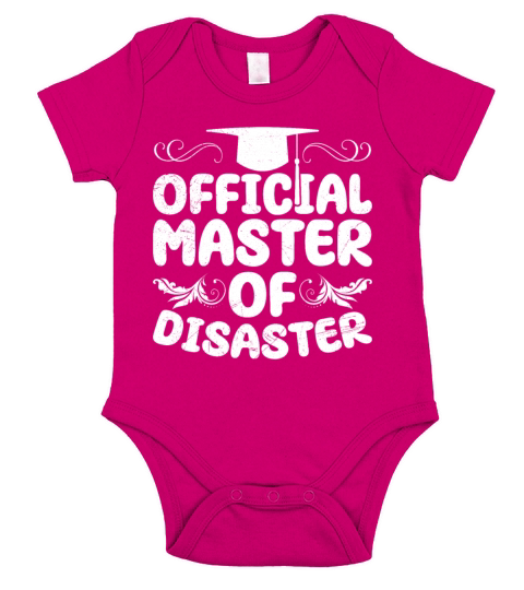 Official master of the Disaster Masters degree Short Sleeve Baby One-Piece