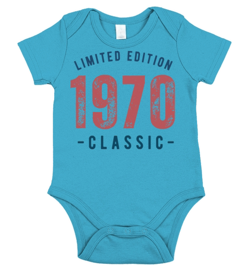 Red Navy Limited Birthday Year Vintage T Shirt 2 Short Sleeve Baby One-Piece