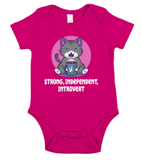 Strong Independent Introvert Antisocial Motivation Short Sleeve Baby One-Piece
