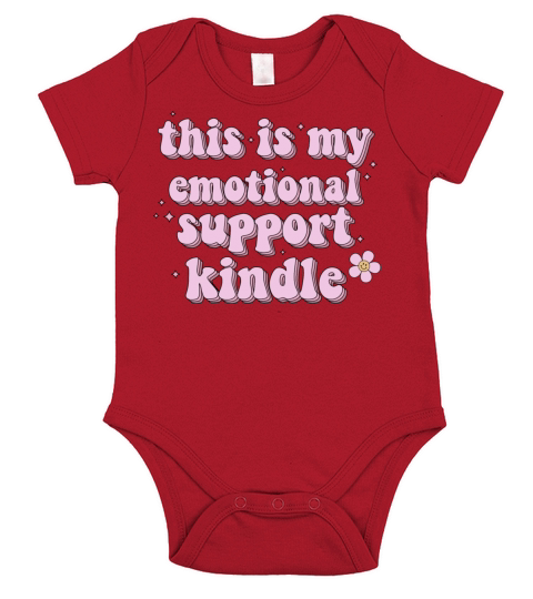 This Is My Emotional Support Kindle Short Sleeve Baby One-Piece