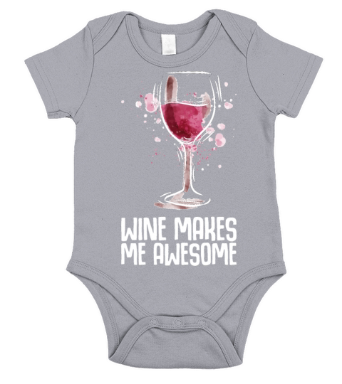Wine Partying Short Sleeve Baby One-Piece