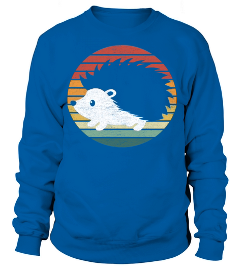 Hedgehog Lover - Vintage Retro Sunset Hedgehog Sweatshirt Unisex