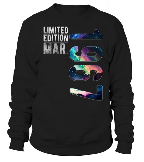 Limited Edition 1967 March Birthday Polar Lights Sweatshirt Unisex