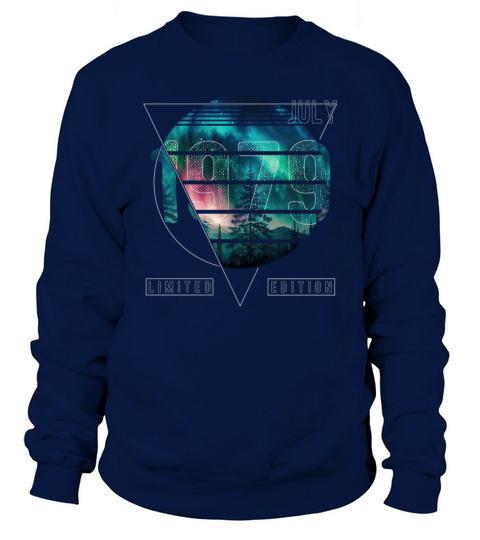 Limited Edition 1979 July Birthday Polar Lights Sweatshirt Unisex