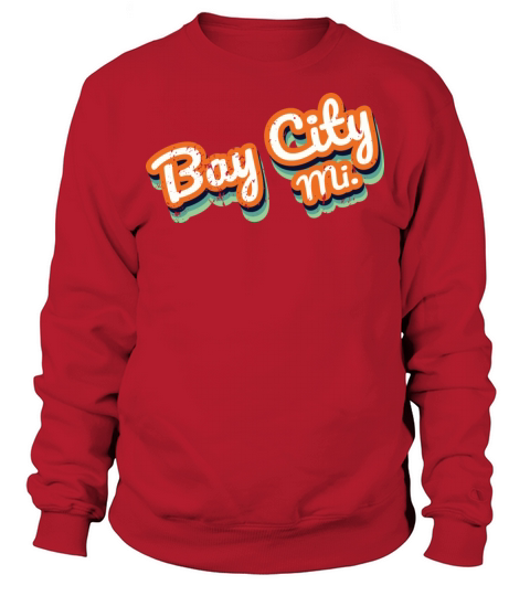 Retro Vintage Bay City Mi Sweatshirt Unisex