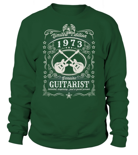 Vintage 1973 Guitarist Birthday Gift Guitar Player Sweatshirt Unisex